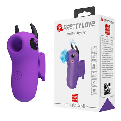 PRETTY LOVE - STIMULATEUR DE DOIGTS RECHARGEABLE MAGIC DEVIL VIOLET