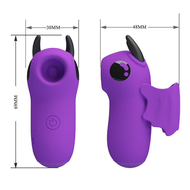 PRETTY LOVE - STIMULATEUR DE DOIGTS RECHARGEABLE MAGIC DEVIL VIOLET