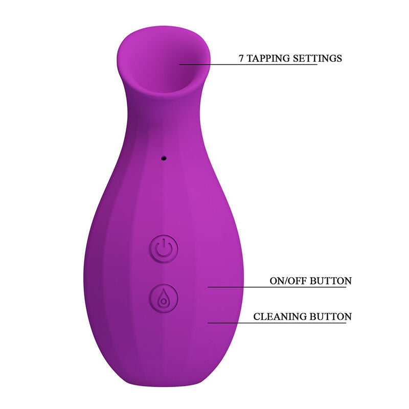 PRETTY LOVE - BOUTEILLE MAGIQUE STIMULATEUR CLITORIAL À SUCCION RECHARGEABLE VIOLETTE