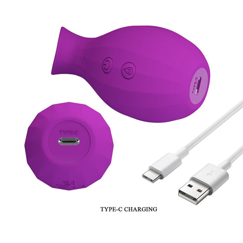 PRETTY LOVE - BOUTEILLE MAGIQUE STIMULATEUR CLITORIAL À SUCCION RECHARGEABLE VIOLETTE