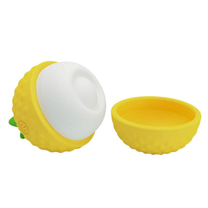 PRETTY LOVE - STIMULATEUR CLITORIAL RECHARGEABLE À SUCCION ET À POUSSÉE JAUNE