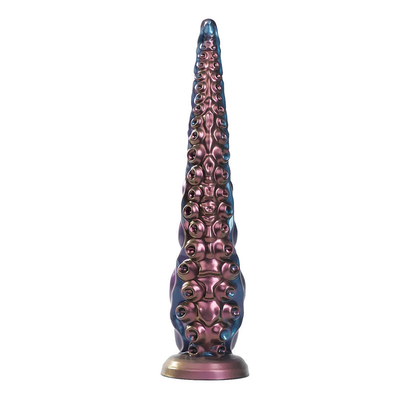 POWER MONSTERS - GODEMICHÉ EN SILICONE TRICOLORE FANTAISIE À TENTACULES ABYSSAUX 46 CM Ø 7 CM