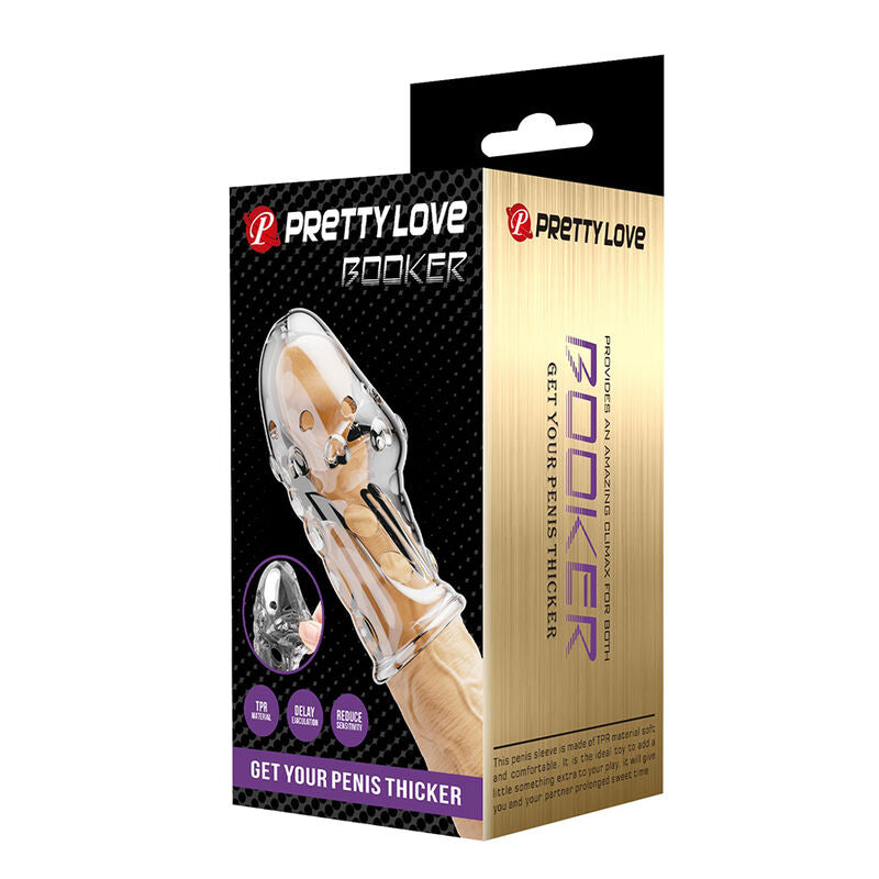 PRETTY LOVE - MANCHON PÉNIS ROCKER - GAGNEZ EN ÉPAISSEUR VOTRE PÉNIS TRANSPARENT