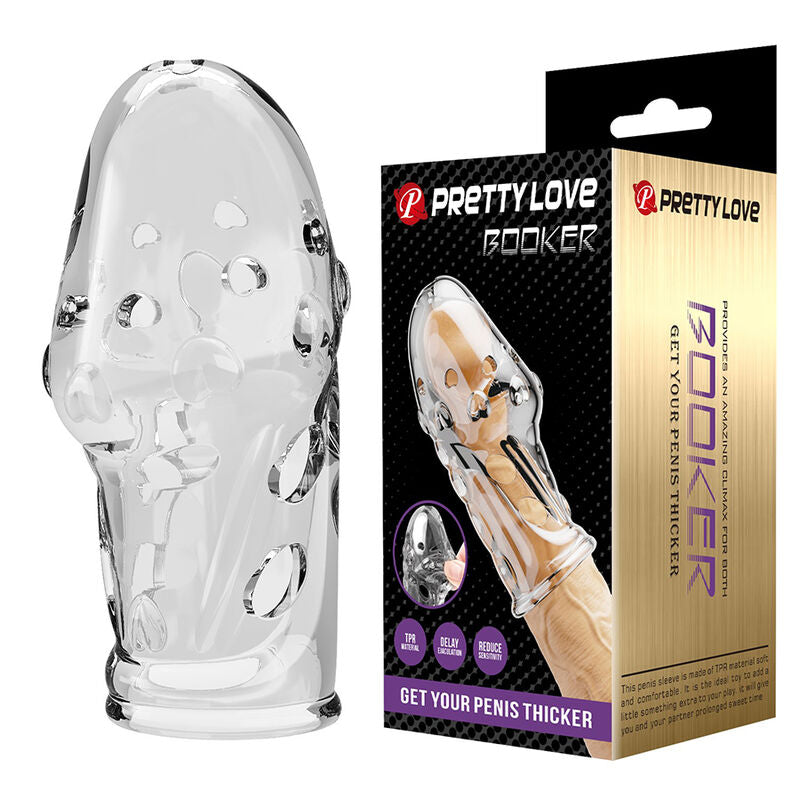 PRETTY LOVE - MANCHON PÉNIS ROCKER - GAGNEZ EN ÉPAISSEUR VOTRE PÉNIS TRANSPARENT