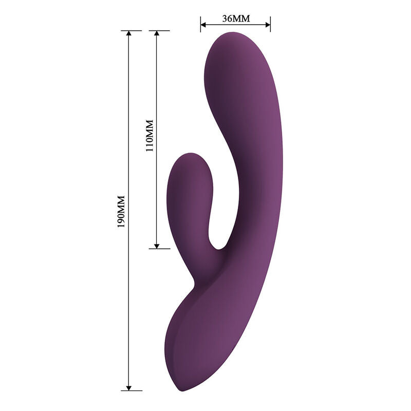 PRETTY LOVE - VIBRATEUR LAPIN RECHARGEABLE ROSOLYN 10 FONCTIONS