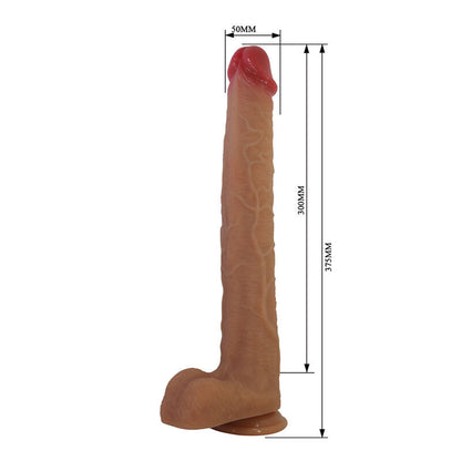 PRETTY LOVE - TERIN PLUS GODEMICHET RÉALISTE EN SILICONE AVEC VENTOUSE 37,6 CM Ø 5,5 CM