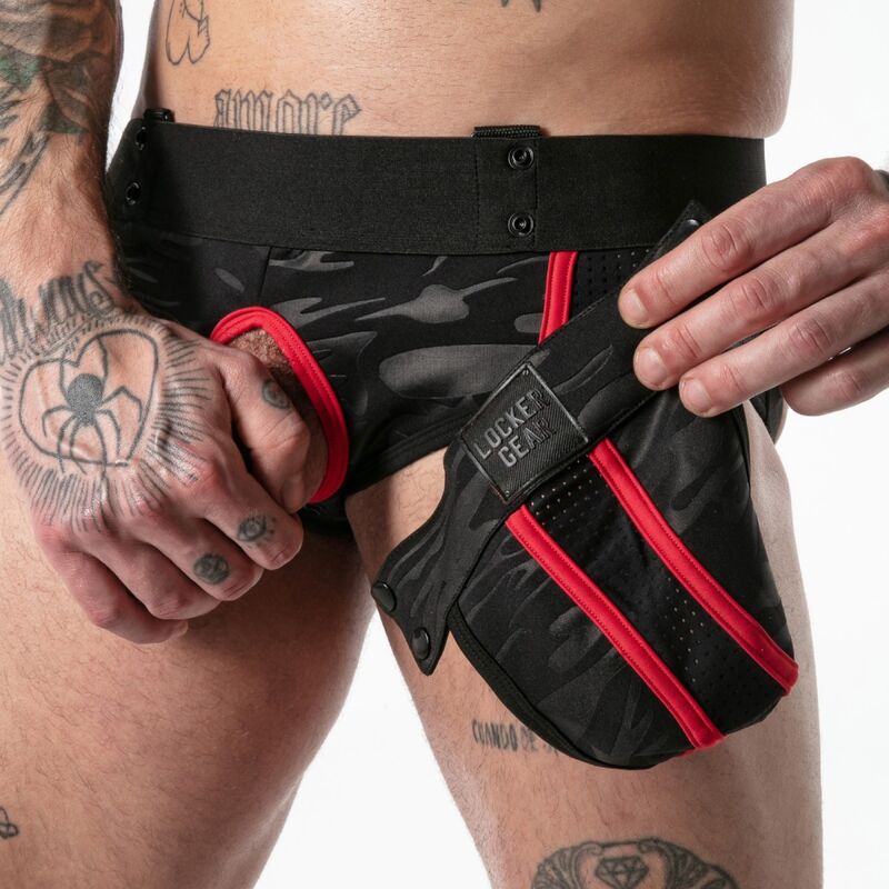 LOCKER GEAR - SLIP MILITAIRE COMPLET ROUGE XL