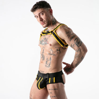 LOCKER GEAR - HARNAIS D'ACCÈS MILITAIRE COMPLET JAUNE S/M