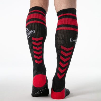 LOCKER GEAR- CHAUSSETTES MILITAIRES HAUTES ROUGES TAILLE UNIQUE