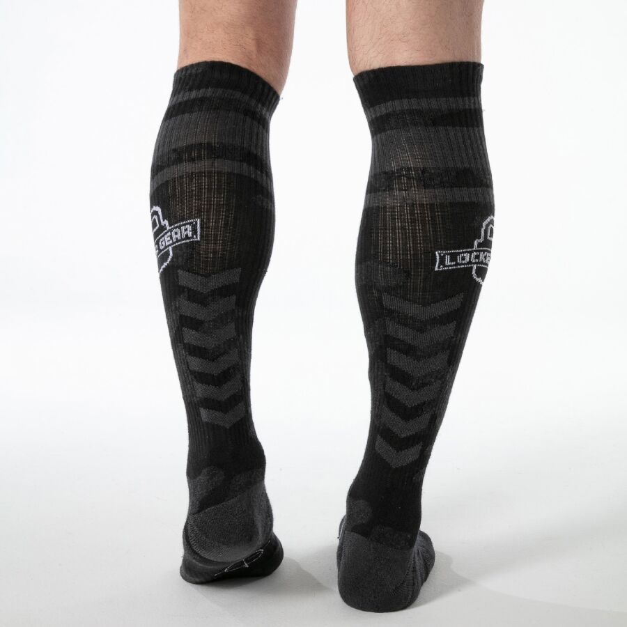 LOCKER GEAR- CHAUSSETTES MILITAIRES HAUTES NOIRES TAILLE UNIQUE