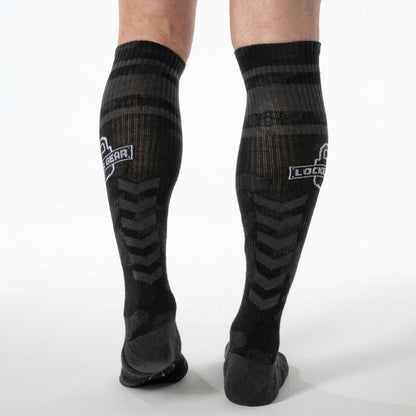 LOCKER GEAR- CHAUSSETTES MILITAIRES HAUTES NOIRES TAILLE UNIQUE