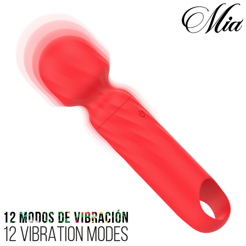 MIA - LUCY ELLEN MINI BANDEAU DE MASSAGE RECHARGEABLE USB ROUGE