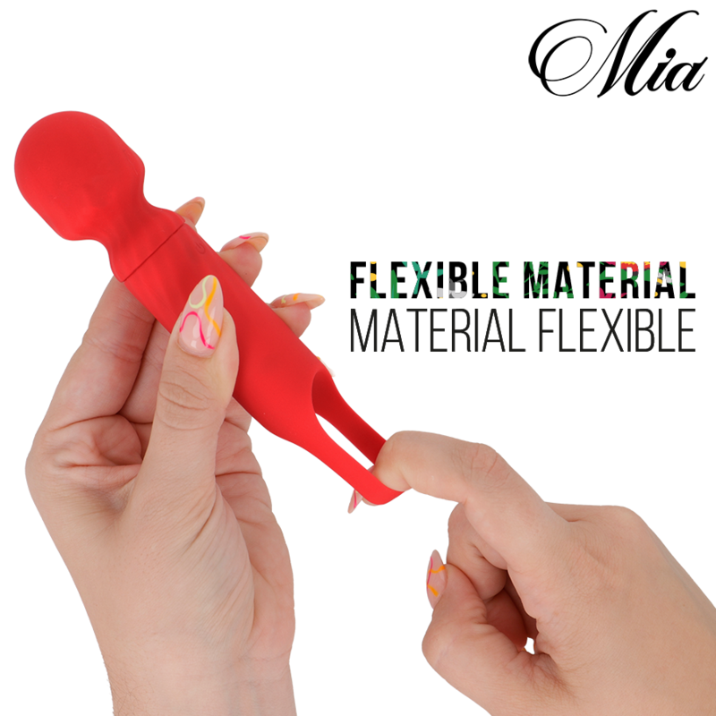 MIA - LUCY ELLEN MINI BANDEAU DE MASSAGE RECHARGEABLE USB ROUGE
