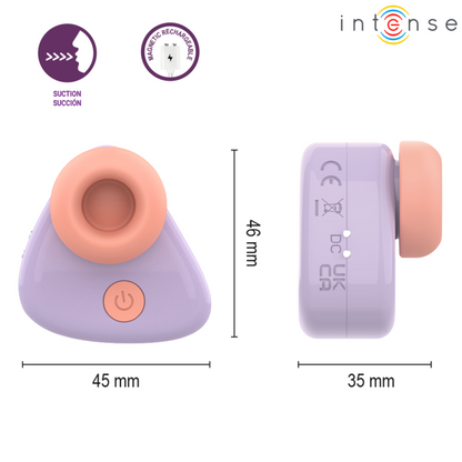 INTENSE - CUKI STIMULATEUR CLITORIAL À SUCCION RECHARGEABLE USB VIOLET
