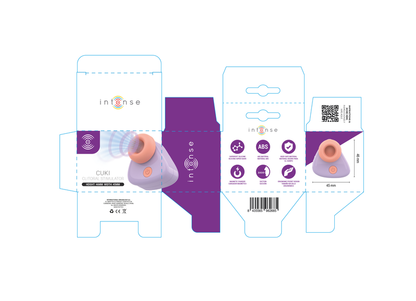INTENSE - CUKI STIMULATEUR CLITORIAL À SUCCION RECHARGEABLE USB VIOLET