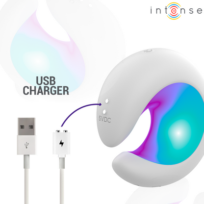 INTENSE - ASTON STIMULATEUR CLITORIAL À SUCCION RECHARGEABLE USB AVEC VIBRATION BLANC