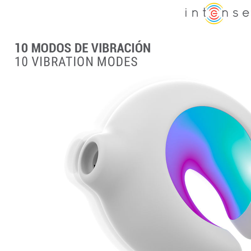 INTENSE - ASTON STIMULATEUR CLITORIAL À SUCCION RECHARGEABLE USB AVEC VIBRATION BLANC