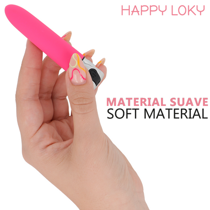 HAPPY LOKY - MINI VIBRATEUR RECHARGEABLE USB ROSE EN FORME DE PIGLET