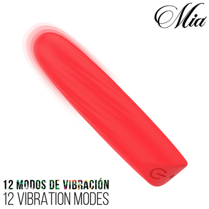 MIA - LUCY ELLEN MINI VIBRATEUR RECHARGEABLE USB ROUGE