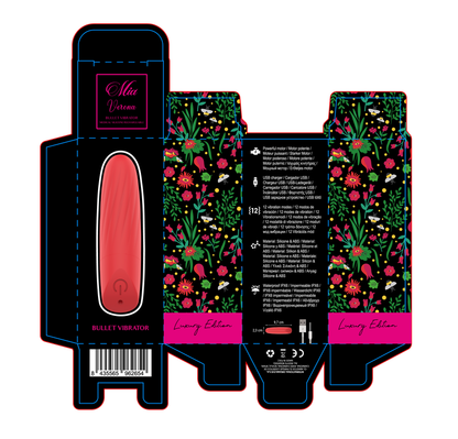 MIA - LUCY ELLEN MINI VIBRATEUR RECHARGEABLE USB ROUGE