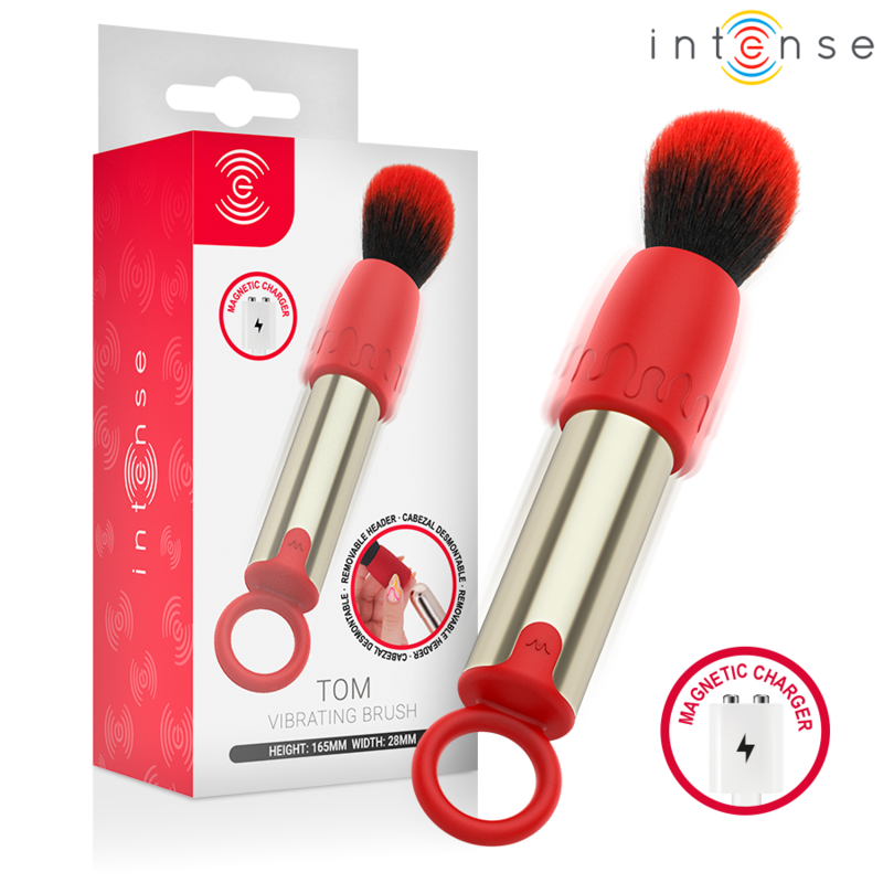 INTENSE - PINCEAU DE MAQUILLAGE VIBRANT RECHARGEABLE USB TOM ROUGE