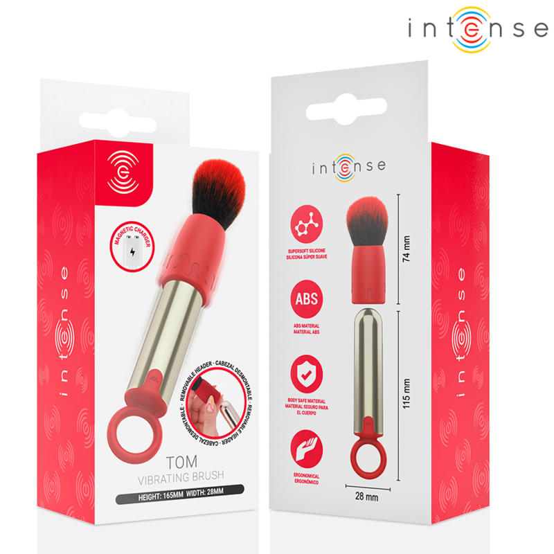 INTENSE - PINCEAU DE MAQUILLAGE VIBRANT RECHARGEABLE USB TOM ROUGE