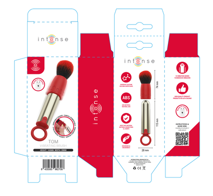 INTENSE - PINCEAU DE MAQUILLAGE VIBRANT RECHARGEABLE USB TOM ROUGE