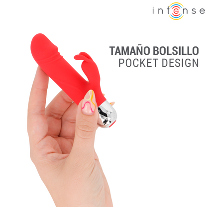 INTENSE - MIKE MINI VIBRATEUR LAPIN RECHARGEABLE USB ROUGE