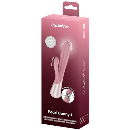 SATISFYER - PEARL BUNNY 1 VIBRATEUR LAPIN AVEC PERLES ROTATIVES TERRE CUITE