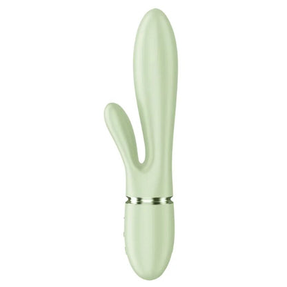SATISFYER - VIBRATEUR LAPIN PEARL BUNNY 2 AVEC PERLES ROTATIVES VERT CLAIR