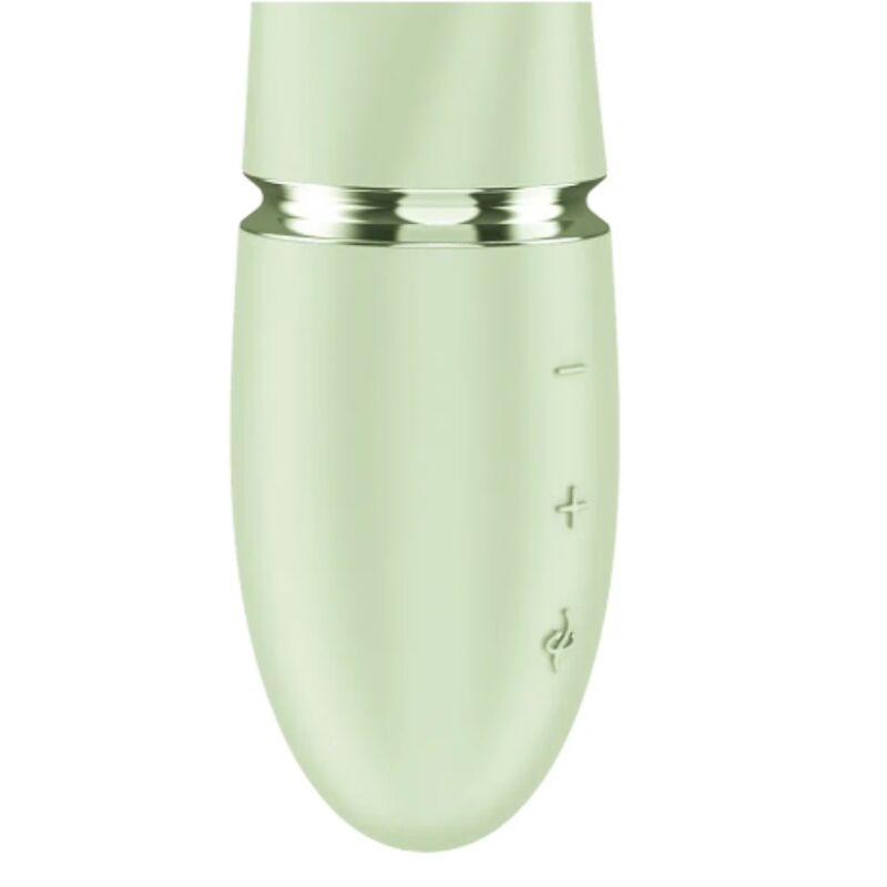 SATISFYER - VIBRATEUR LAPIN PEARL BUNNY 2 AVEC PERLES ROTATIVES VERT CLAIR