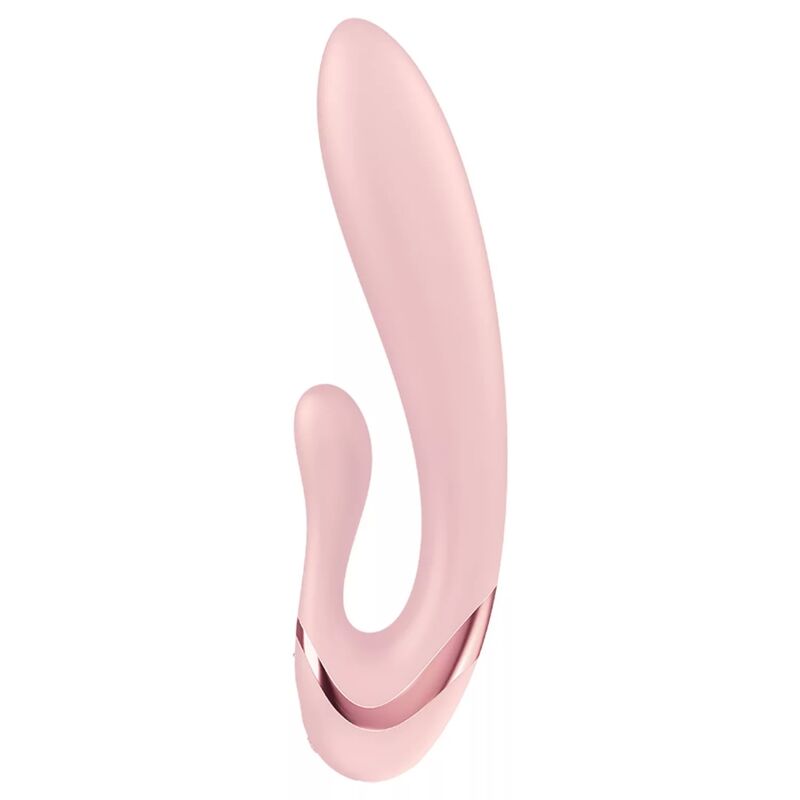 SATISFYER - VIBRATEUR LAPIN PEARL BUNNY 3 AVEC PERLES ROTATIVES ROSE CLAIR