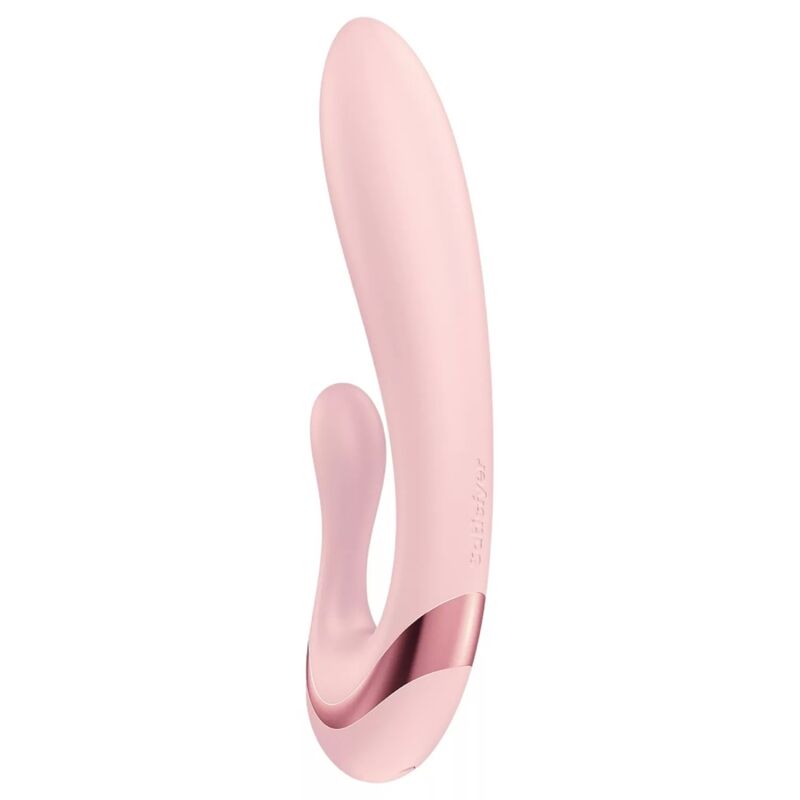 SATISFYER - VIBRATEUR LAPIN PEARL BUNNY 3 AVEC PERLES ROTATIVES ROSE CLAIR