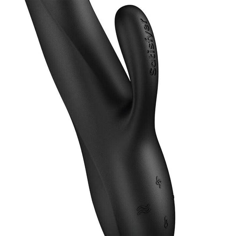 SATISFYER - HEAT FLEX 3 VIBRATEUR CHAUFFANT LAPIN NOIR