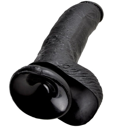 KING COCK - GODE NOIR AVEC BOULES 22.9 CM