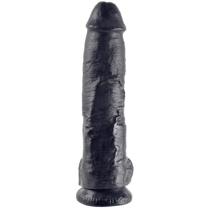 KING COCK - GODE NOIR AVEC BOULES 25.4 CM