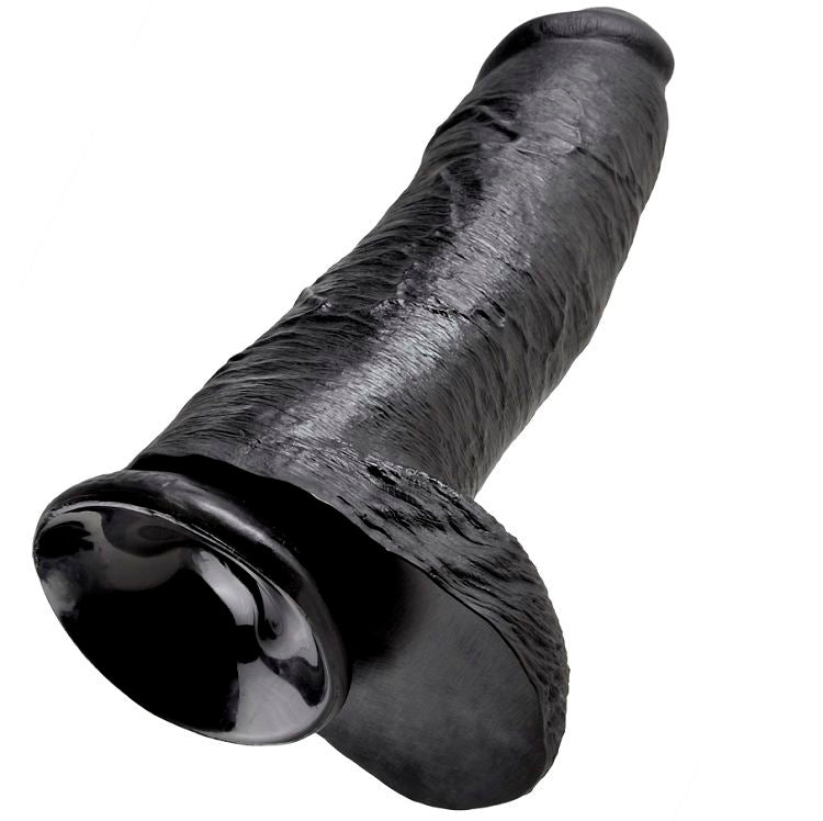 KING COCK - GODE NOIR AVEC BOULES 30.48 CM