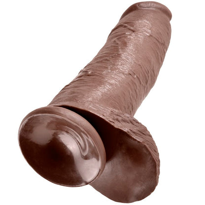 KING COCK - GODE MARRON AVEC BOULES 30.48 CM