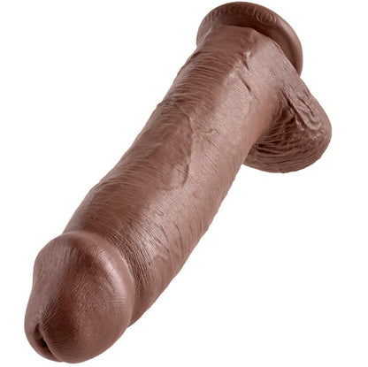 KING COCK - GODE MARRON AVEC BOULES 30.48 CM