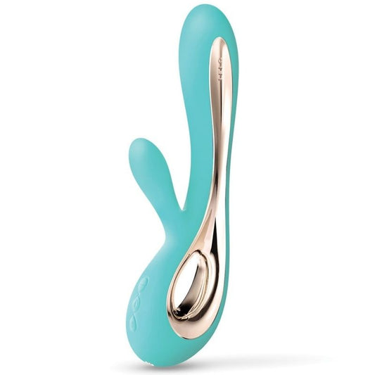 Soraya 2 - Vibromasseur rabbit point G et clitoris - Turquoise