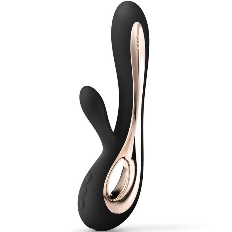 Soraya 2 - Vibromasseur rabbit point G et clitoris - Noir