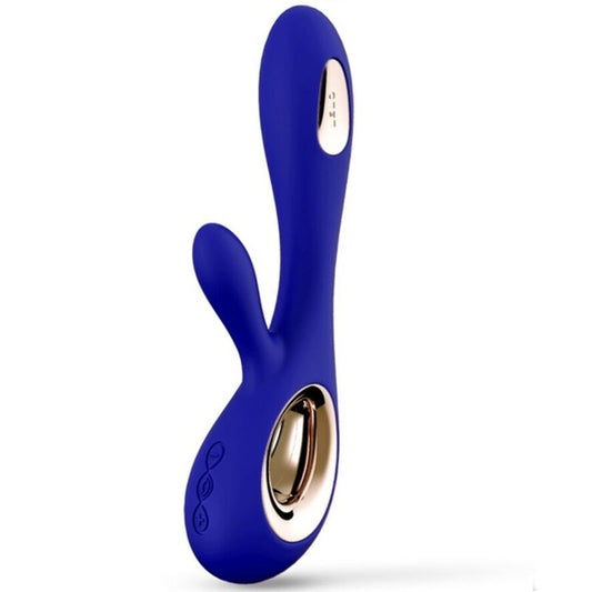 Soraya Wave - Vibromasseur rabbit point G et clitoris - Bleu