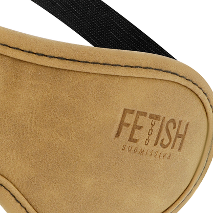 FETISH SUBMISSIVE ORIGIN - MASQUE EN CUIR VEGAN AVEC DOUBLURE EN NÉOPRÈNE