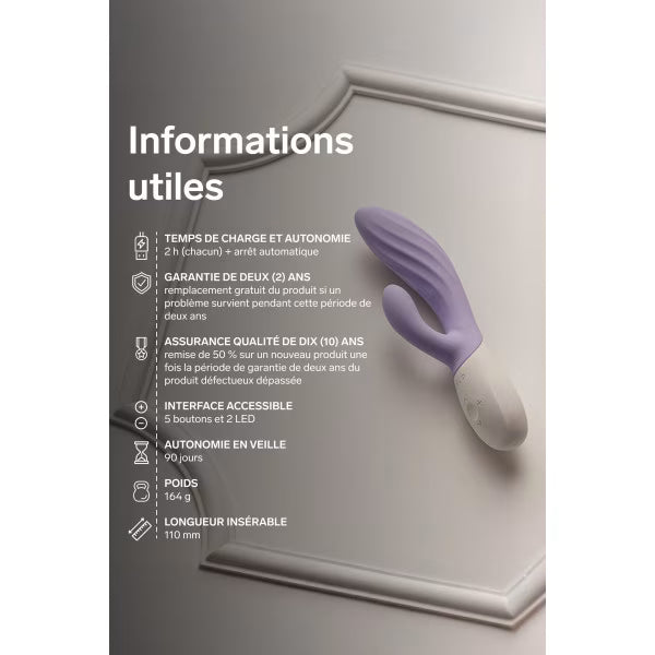 Lelo Ina Twist - Vibromasseur clitoridien et point G - Rose