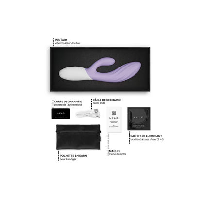 Lelo Ina Twist - Vibromasseur clitoridien et point G - Rose