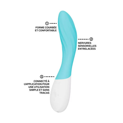 Lelo Mona Twist - Stimulateur point G connecté - Turquoise