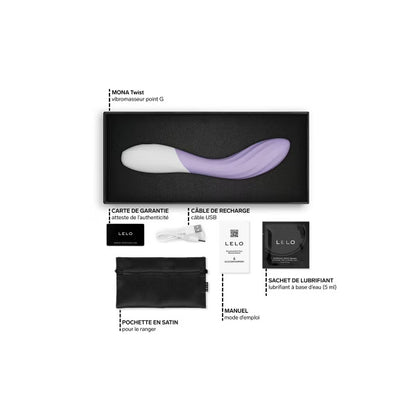 Lelo Mona Twist - Stimulateur point G connecté - Lavande