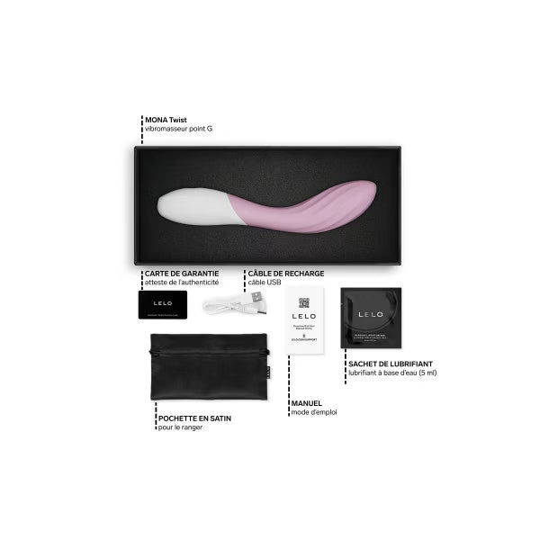 Lelo Mona Twist - Stimulateur point G connecté - Rose
