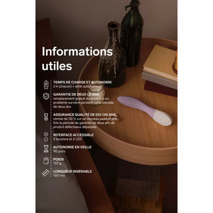 Lelo Mona Twist - Stimulateur point G connecté - Lavande