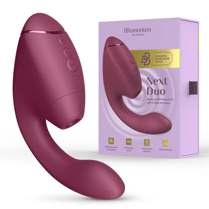 Womanizer Next Duo - Stimulateur clitoris et point G - Rose intense
